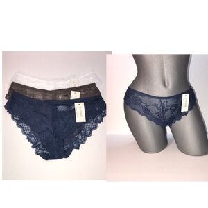 Bundle 3 pieces Lace Panties Bikini Underwear.NWT Ilys Lumie Brand.